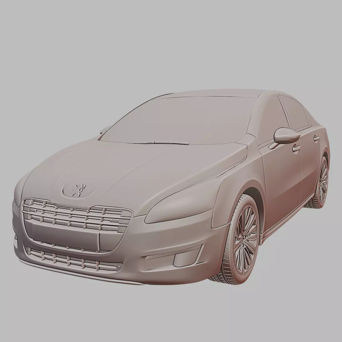 Peugeot 508 Modern Sedan Car 3D Printable 3D print model