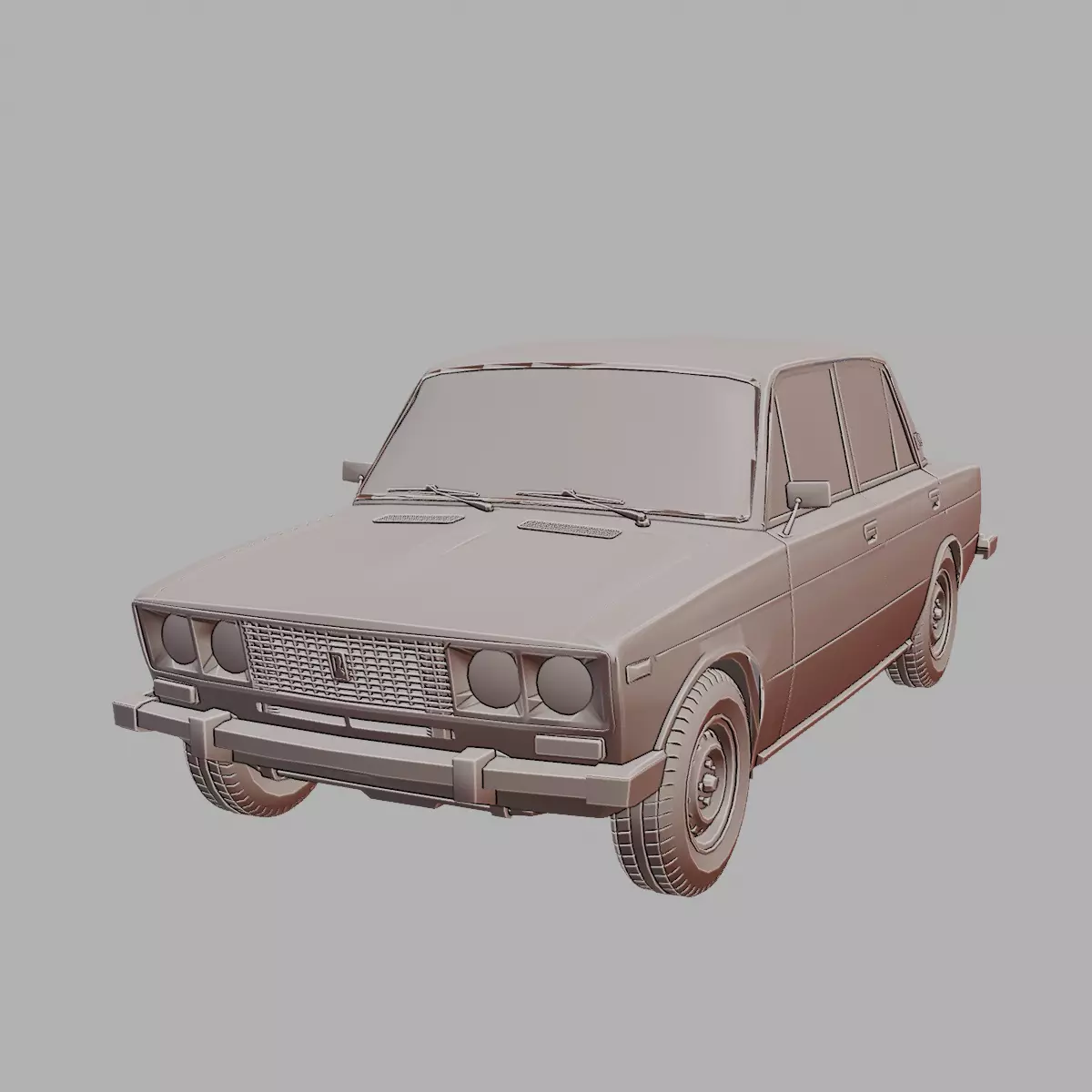 VAZ 2106 Lada 2106 Soviet Sedan 3D Printable 3D print model