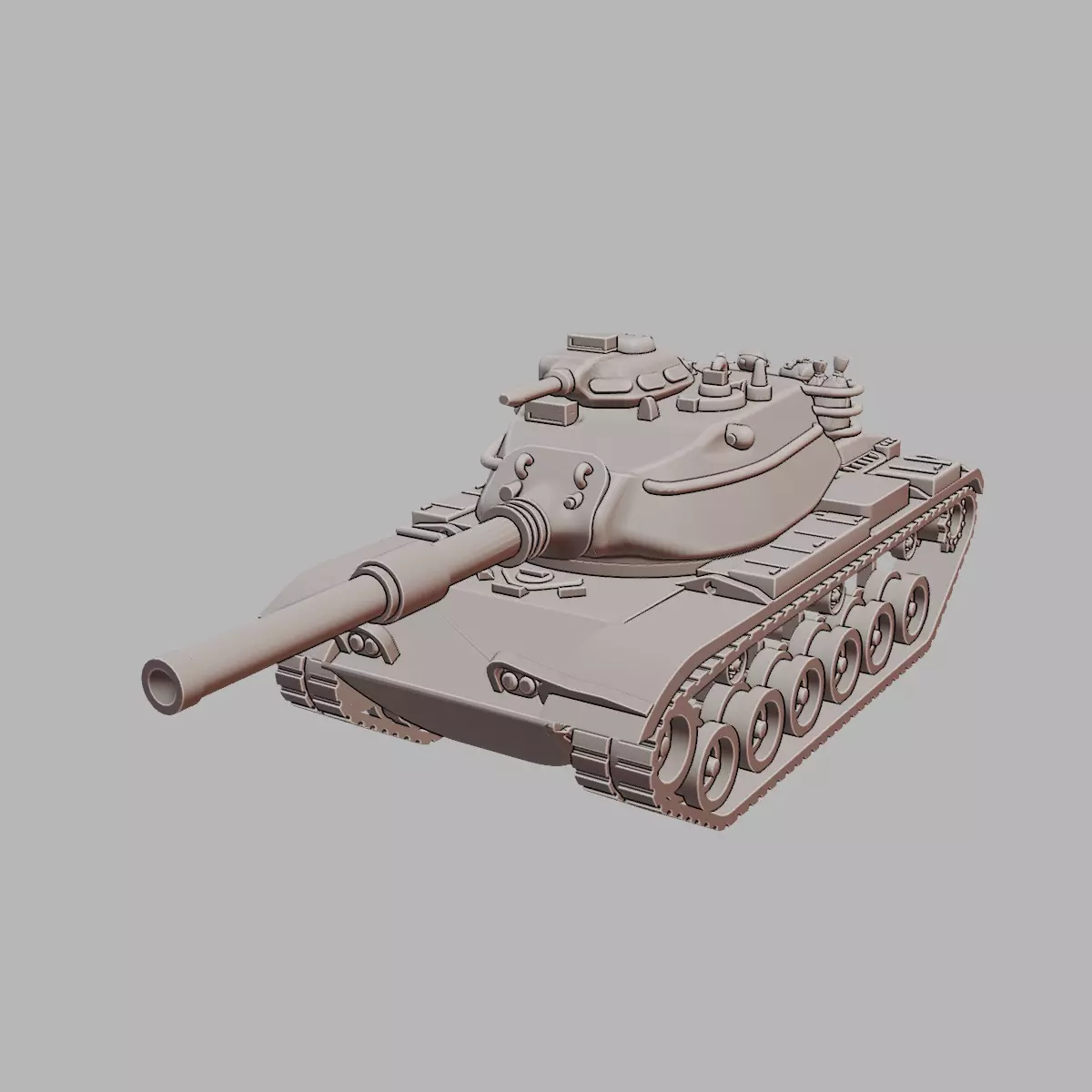 M60A1 Main Battle Tank Cold War U S Armor 3D Printable 3D print model