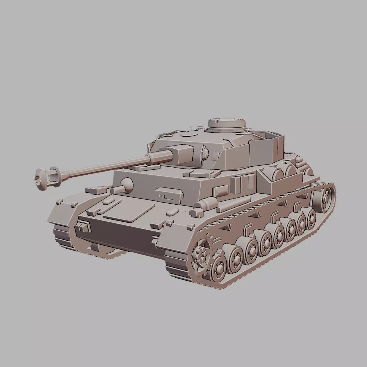 Panzer IV German WWII Medium Tank 3D Printable 3D print model