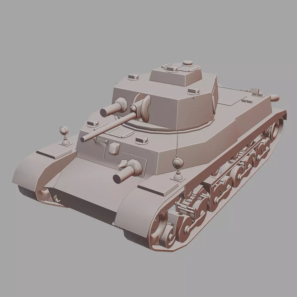 40M Turan I Tank Detailed WWII 3D Printable Model 3D print model