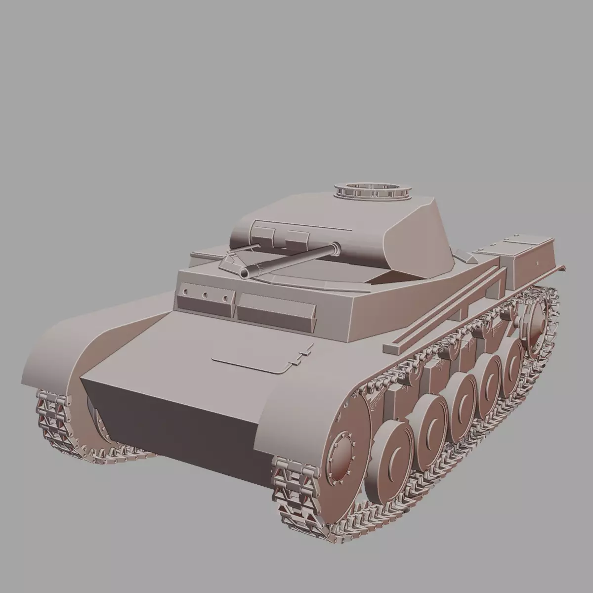 Panzer III Ausf F WWII German Medium Tank 3D Printable 3D print model