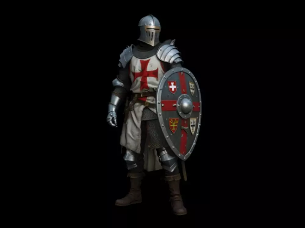 Templar Knights Holy War 3D model