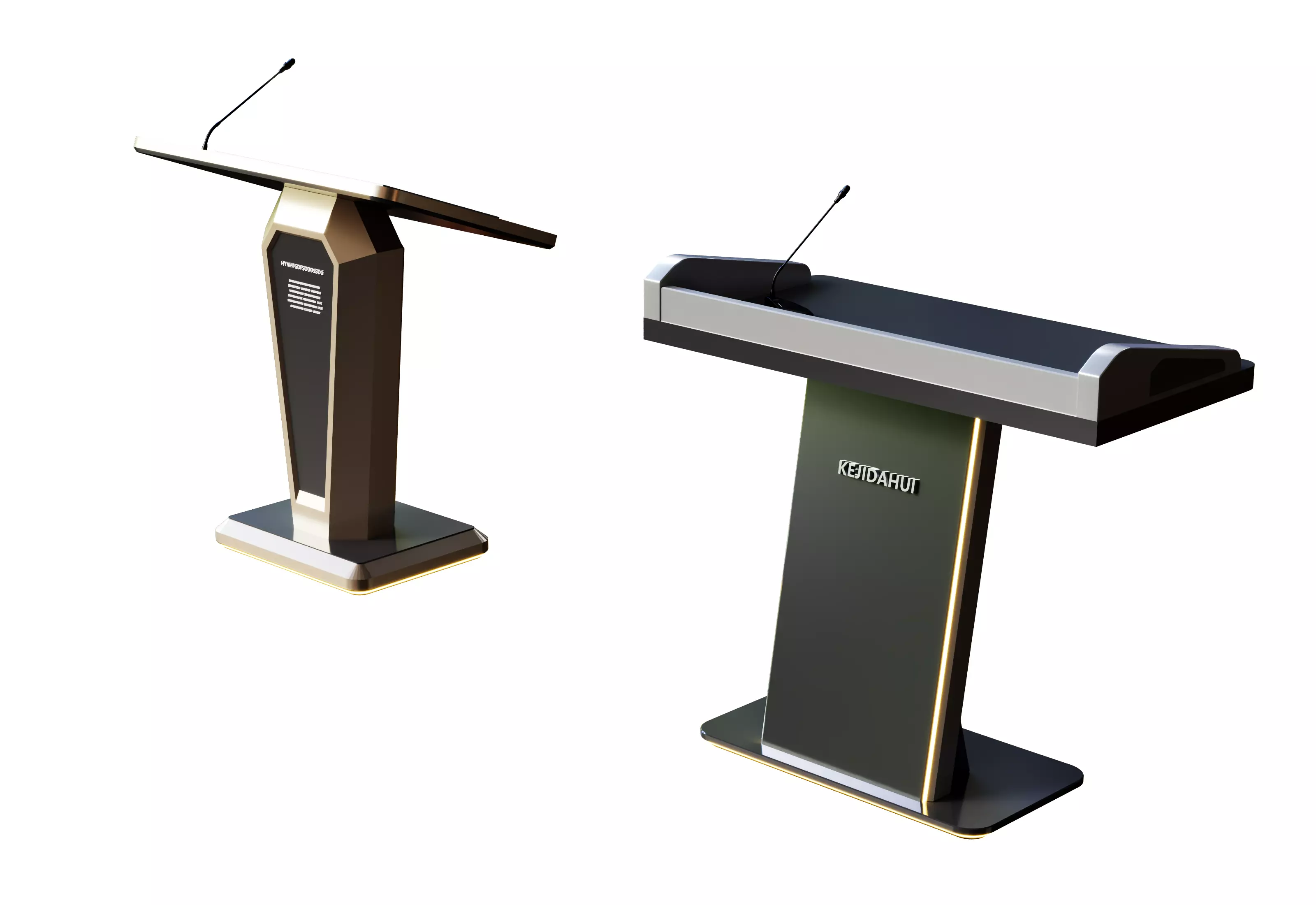 Digital lectern podium 3D model 3D model