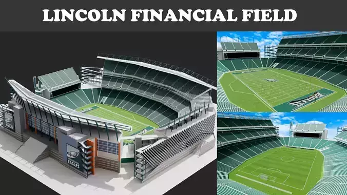 Lincoln Financial Field - Stadium 3D