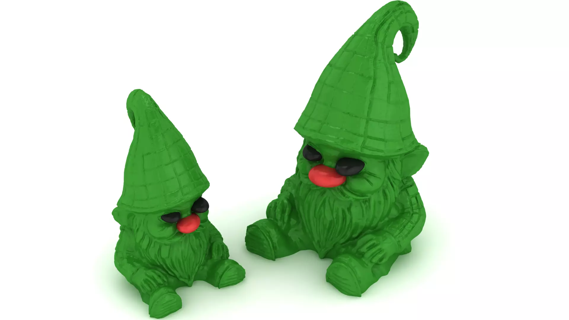 Green Plastic Fantasy 3D Model Set 3D print model