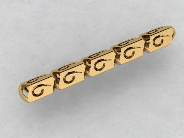 Modern Lightning Bolt Bracelet 3D print model