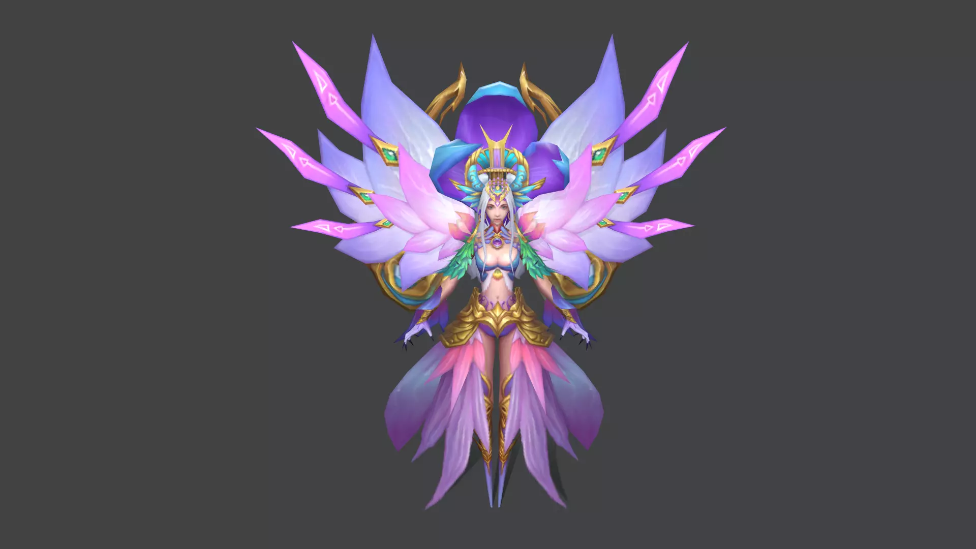 Flower Fairy Low-poly 3D model