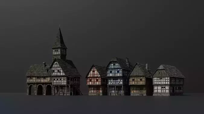 Medieval Town Houses Pack