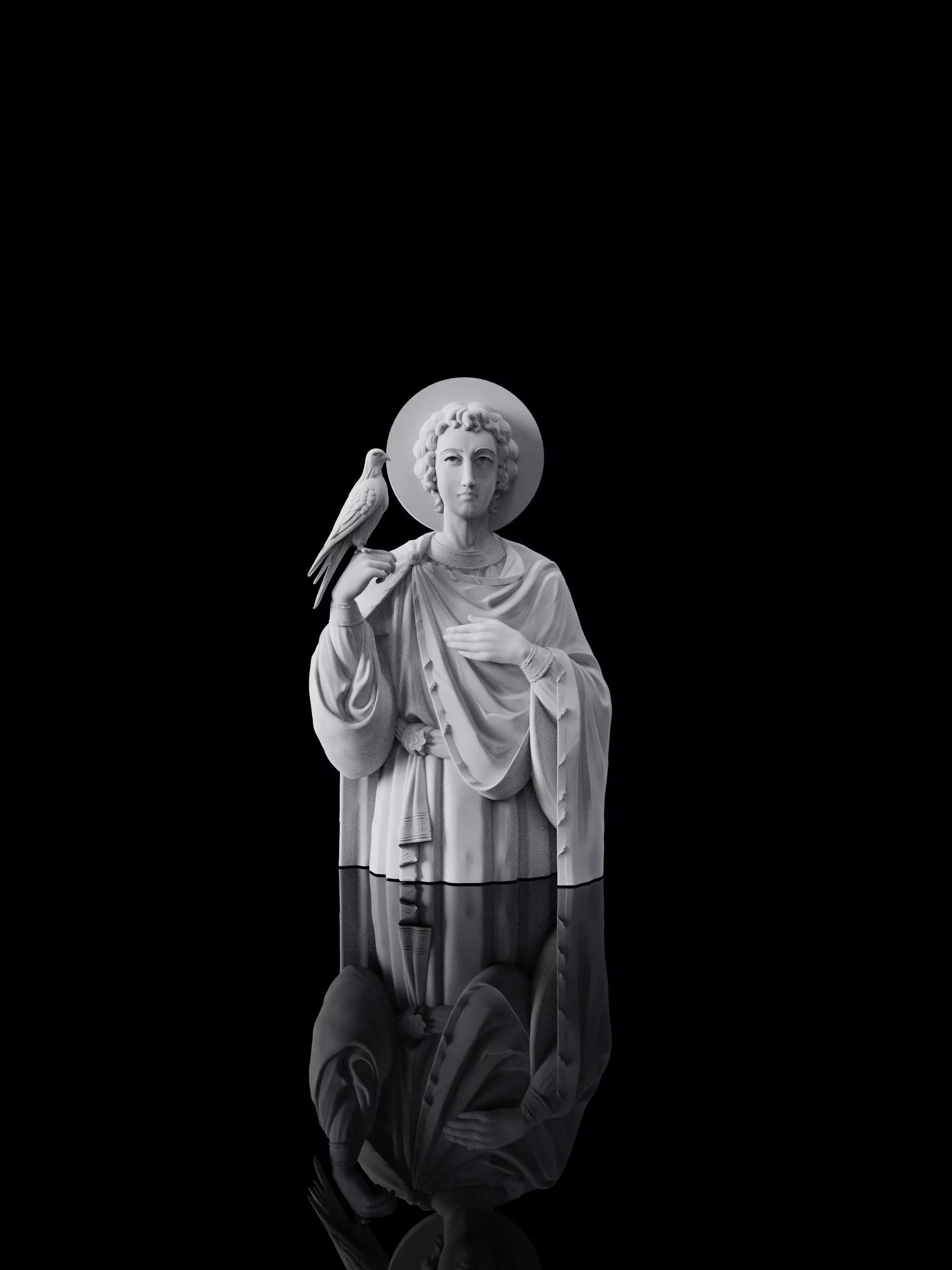 Commemoration of the Martyr Tryphon The holy face 3D print model