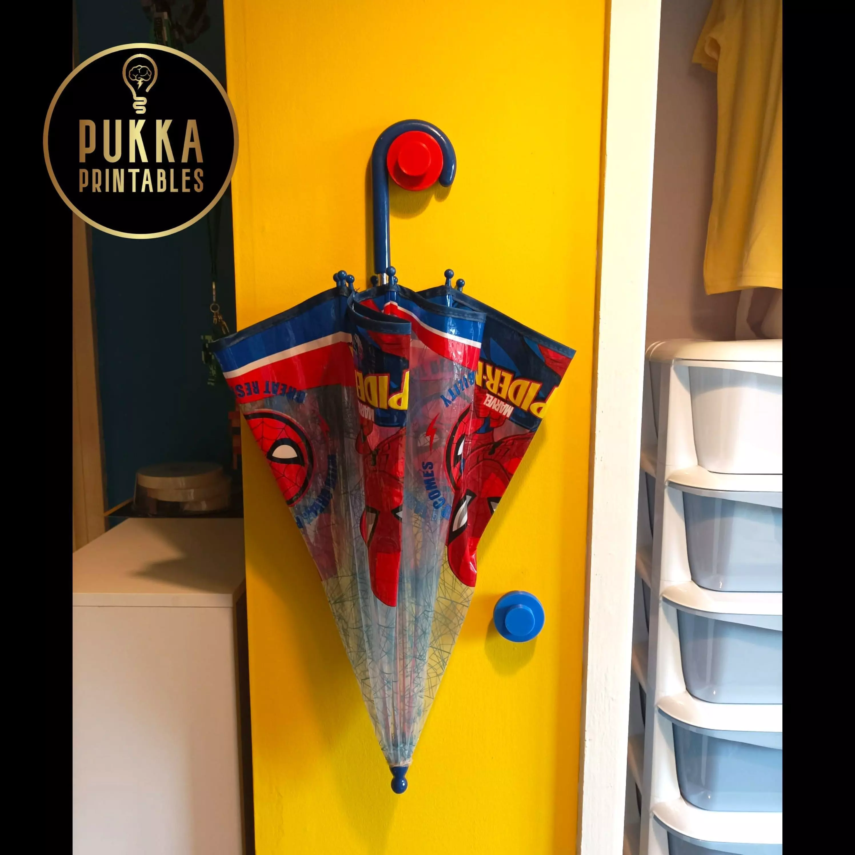 3D Printable Brick Stud Style Wall Hook Hanger 3D print model