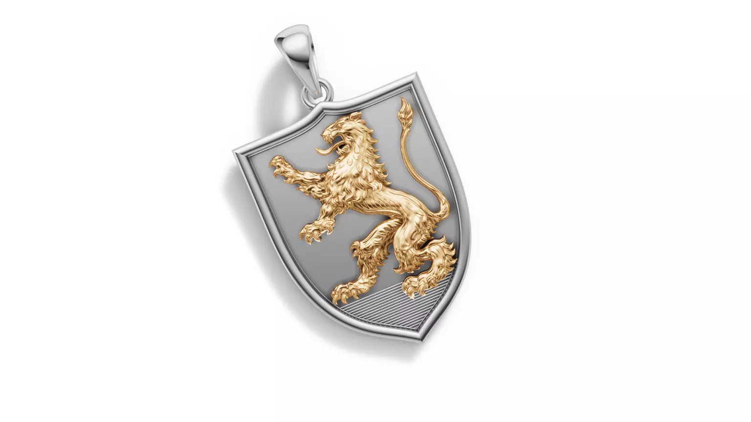 lion rampant 3D print model