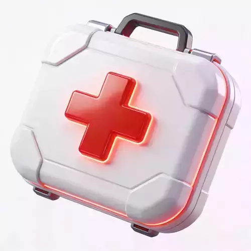 Futuristic Sci-Fi Health Pack 3D