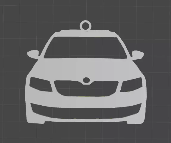 Skoda Octavia 2013-17 Mk3 E5 mirror ornament - Key chain 3D print model