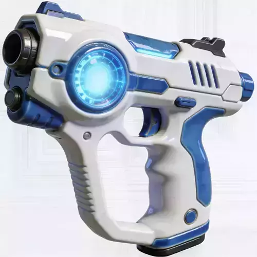 Futuristic Sci-Fi Pulse Pistol 3D