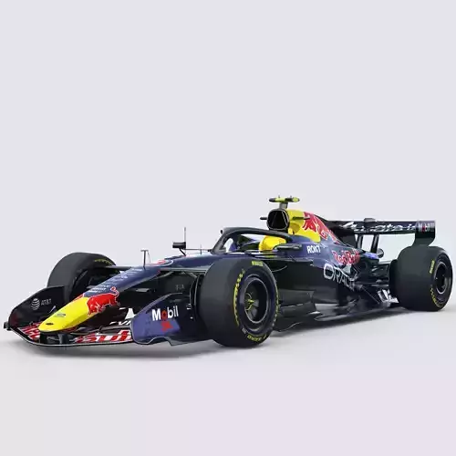 F1 RedBull RB22 2026 Low-poly 3D model