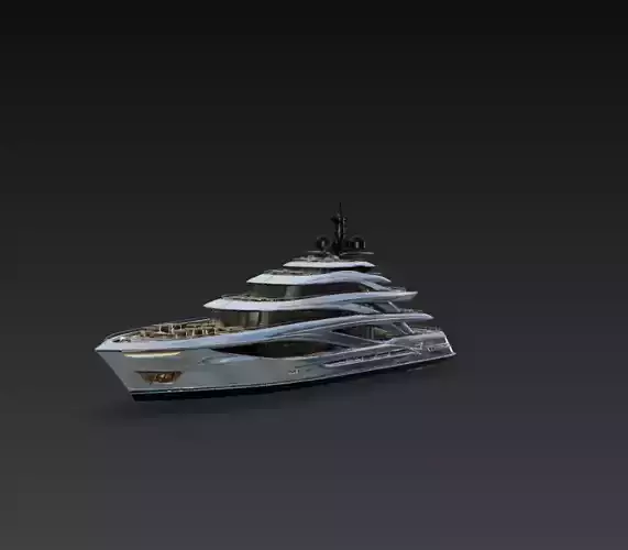 Futuristic Luxury Mega Super Yacht
