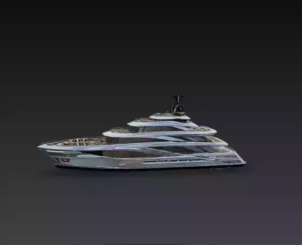 Futuristic Luxury Mega Super Yacht Concept