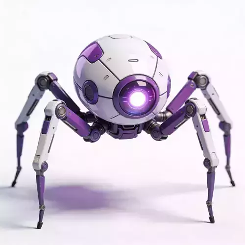 Futuristic Robotic Hacking Spider 3D Model