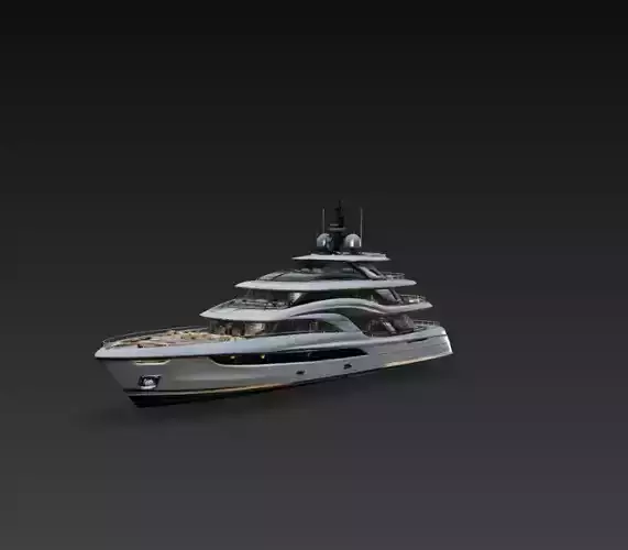 Modern Luxury Mega Super Yacht