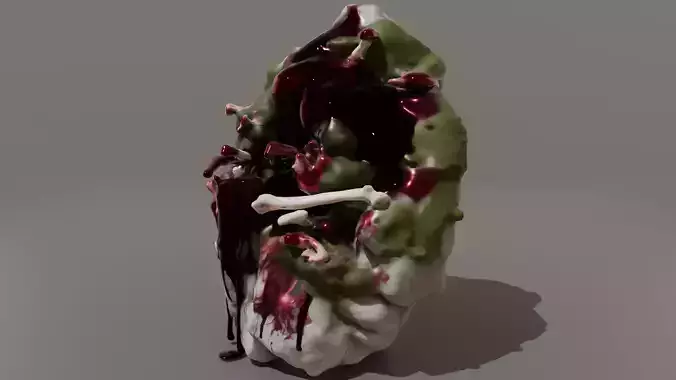 DVL3DStudio Diseased Rock Low Poly Horror Environment Game Ready