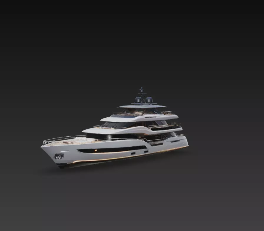 Luxury Super Motor Yacht 3D print model