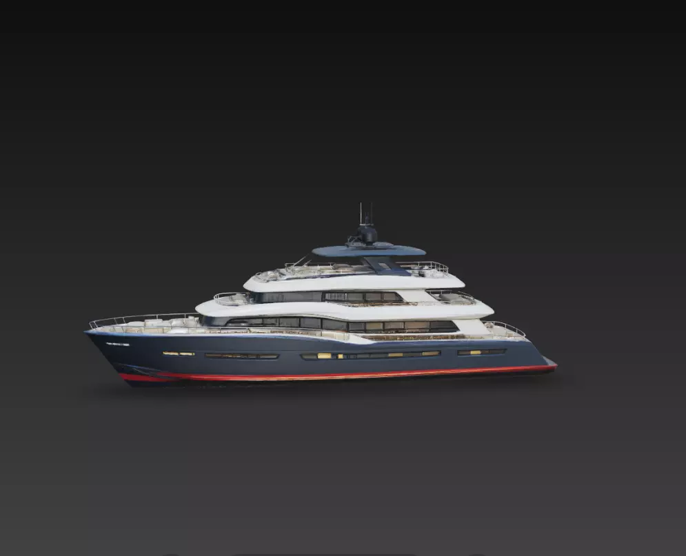 Luxury Expedition Super Yacht 3D print model