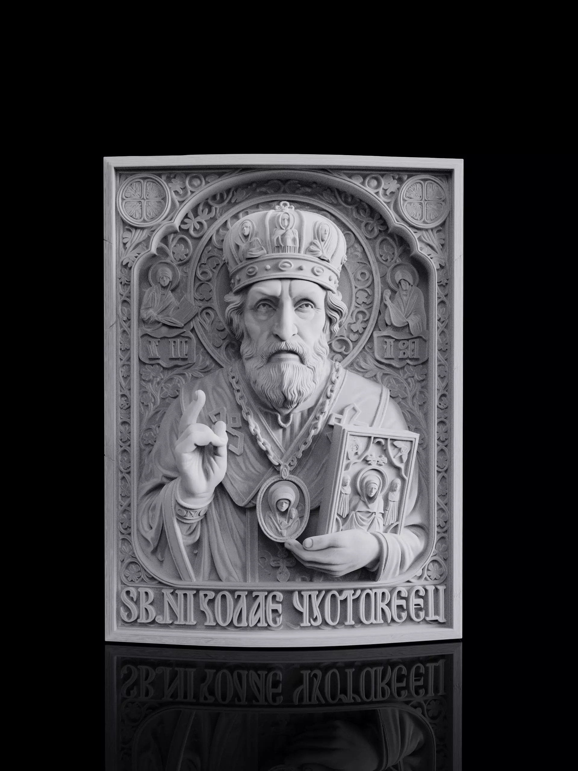Saint Nicholas the Wonderworker statue 3D print model