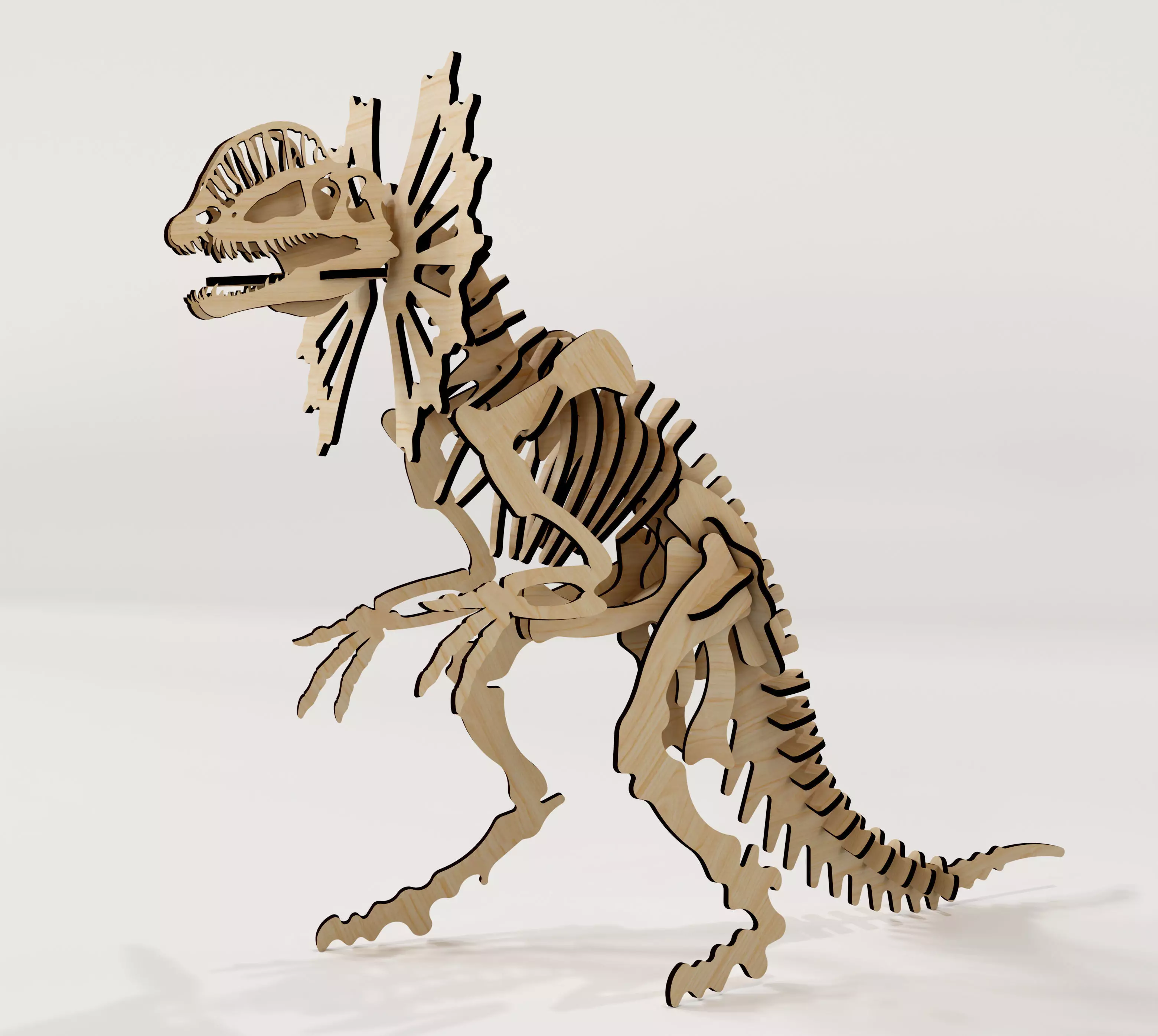 Rompecabezas Dilophosaurus 3D 3D print model