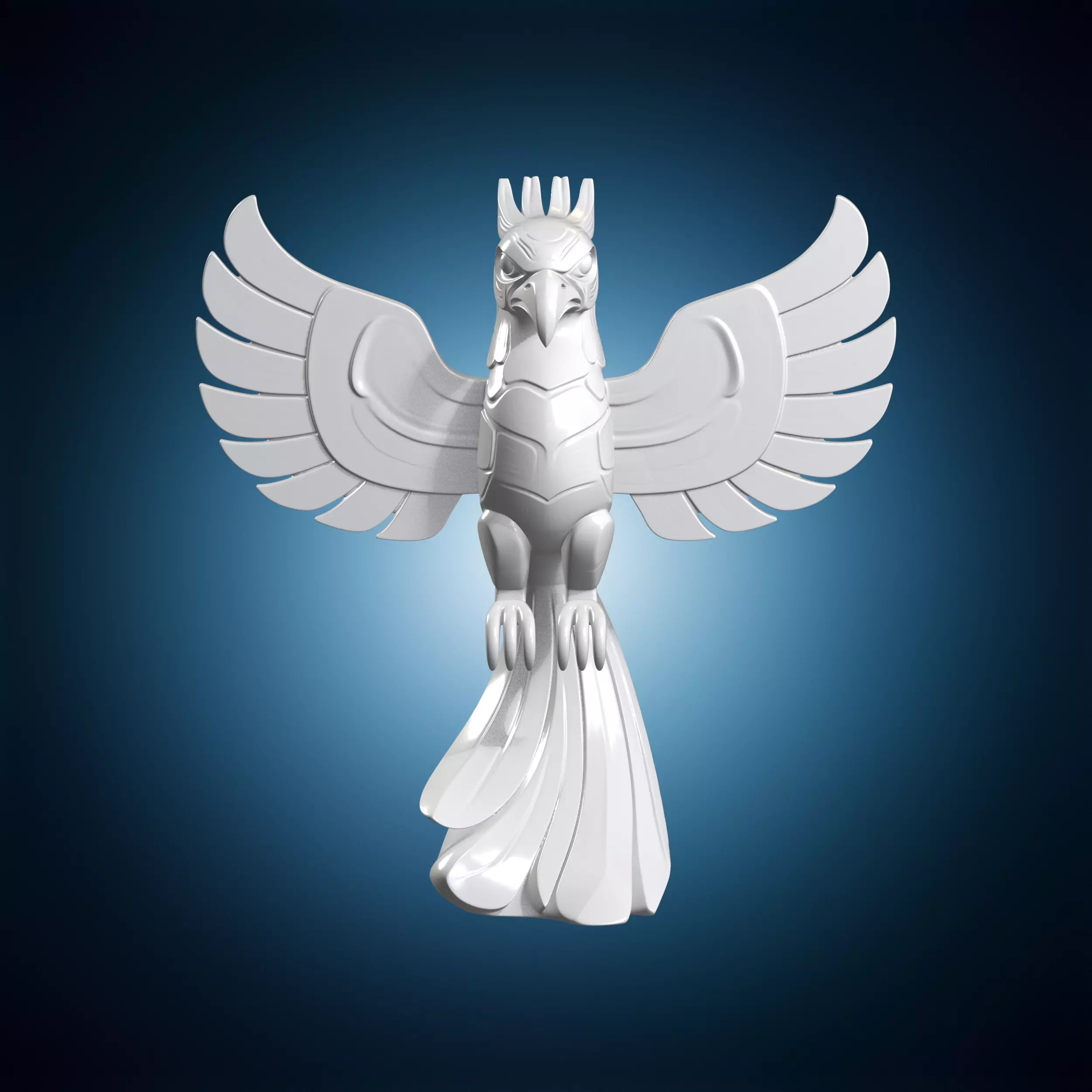 Tribal Phoenix Totem 3D Print Model 3D print model