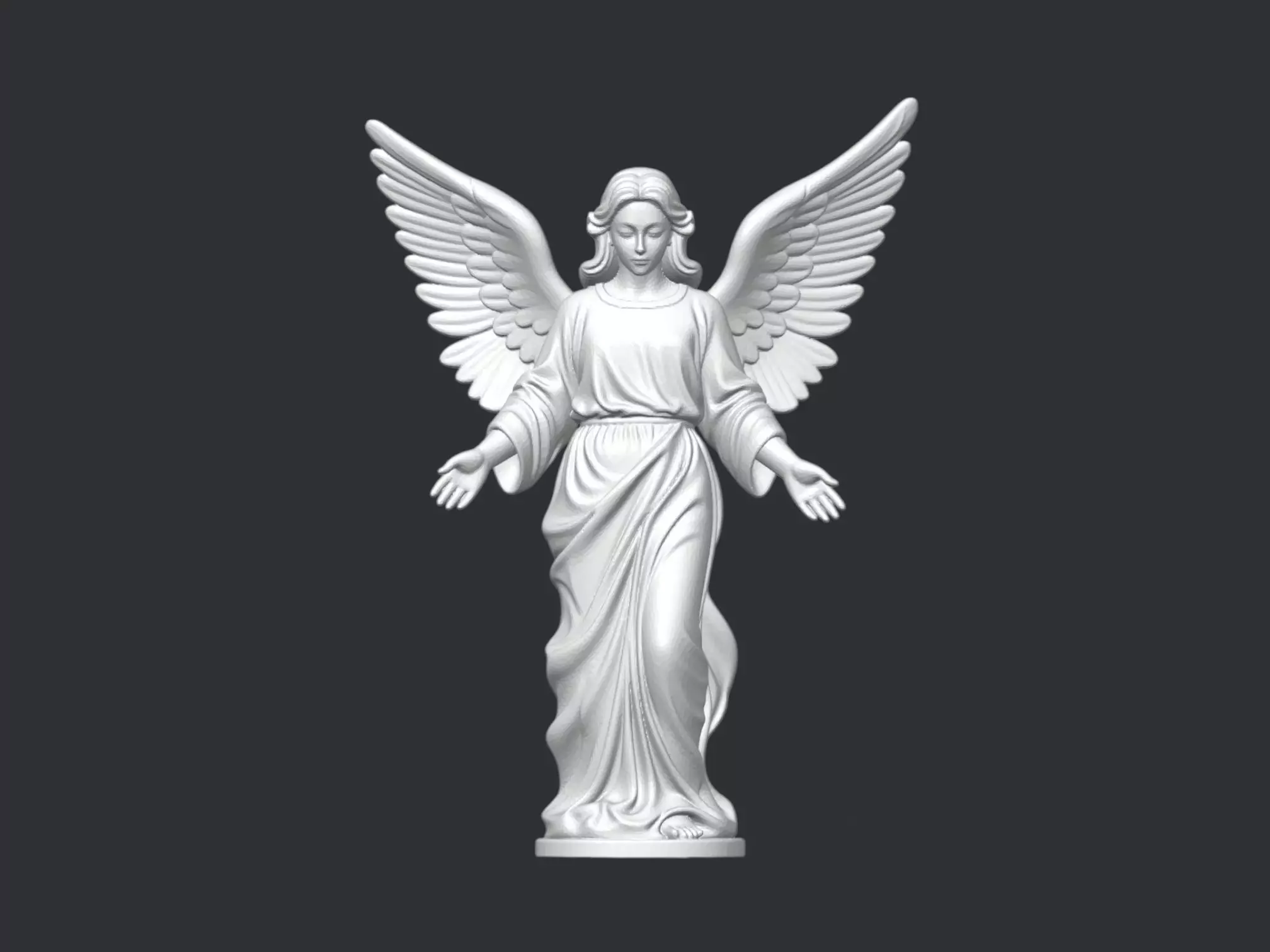 Angel Statue Sculpture 3D Print 3D print model