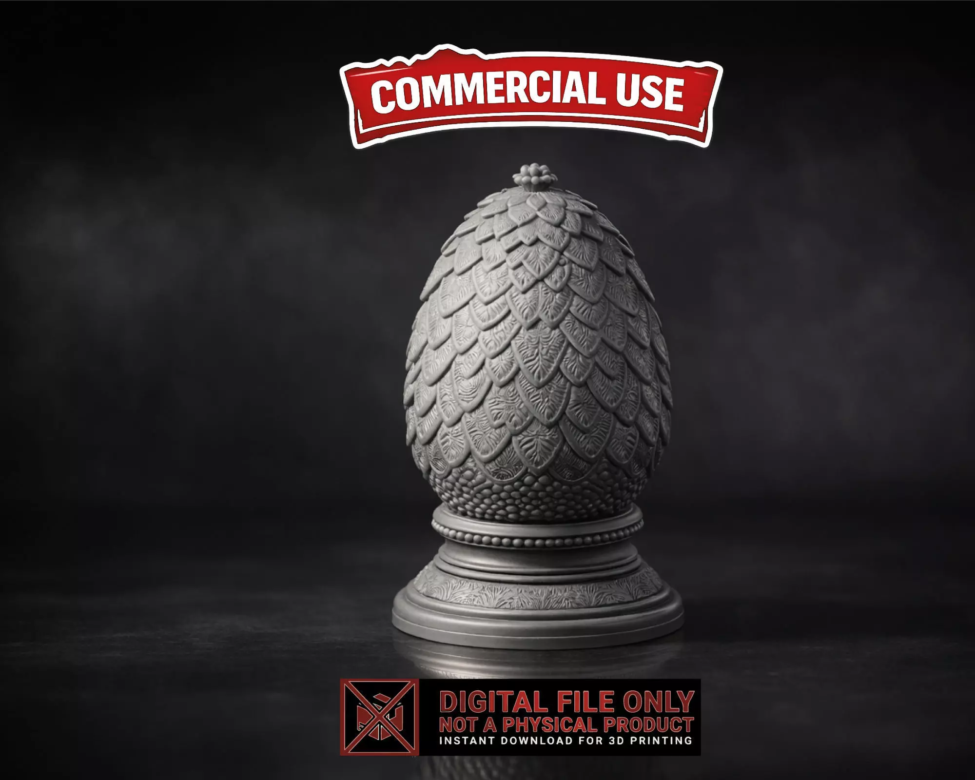 Ornate Easter Egg Decorative Ornament 3D print model