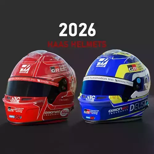 F1 Haas Team Helmets 2026
