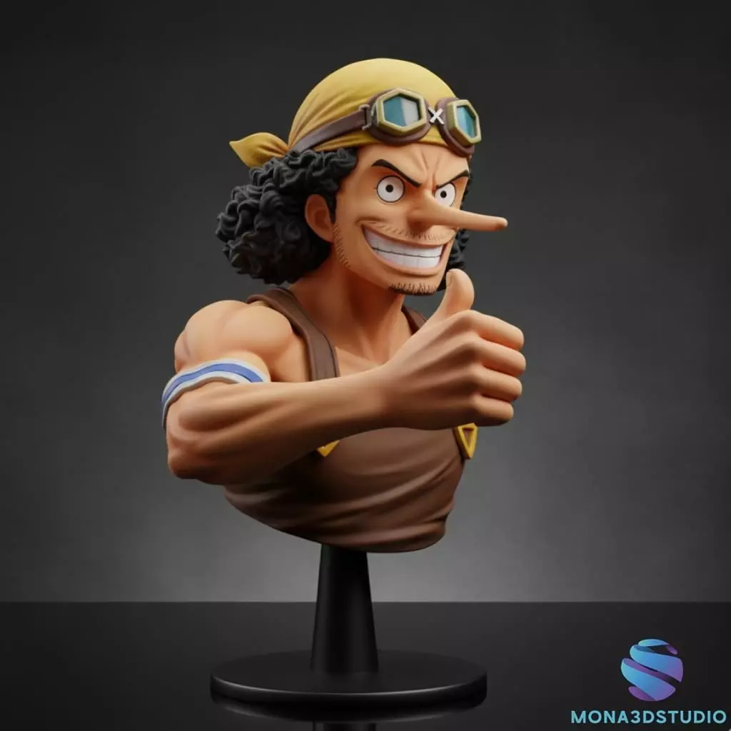 Usopp - Sniper King - 3D Anime Bust for Resin Printing - 3D print model