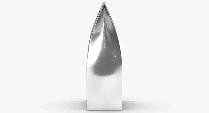 Recycled Paper Bags 02 01 Silver 3D model 7