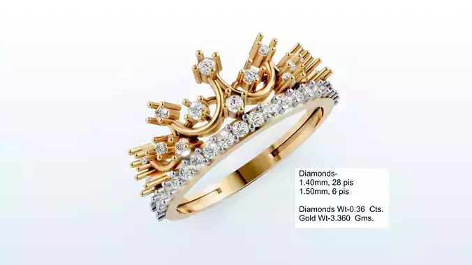 Women Crown Ring  3