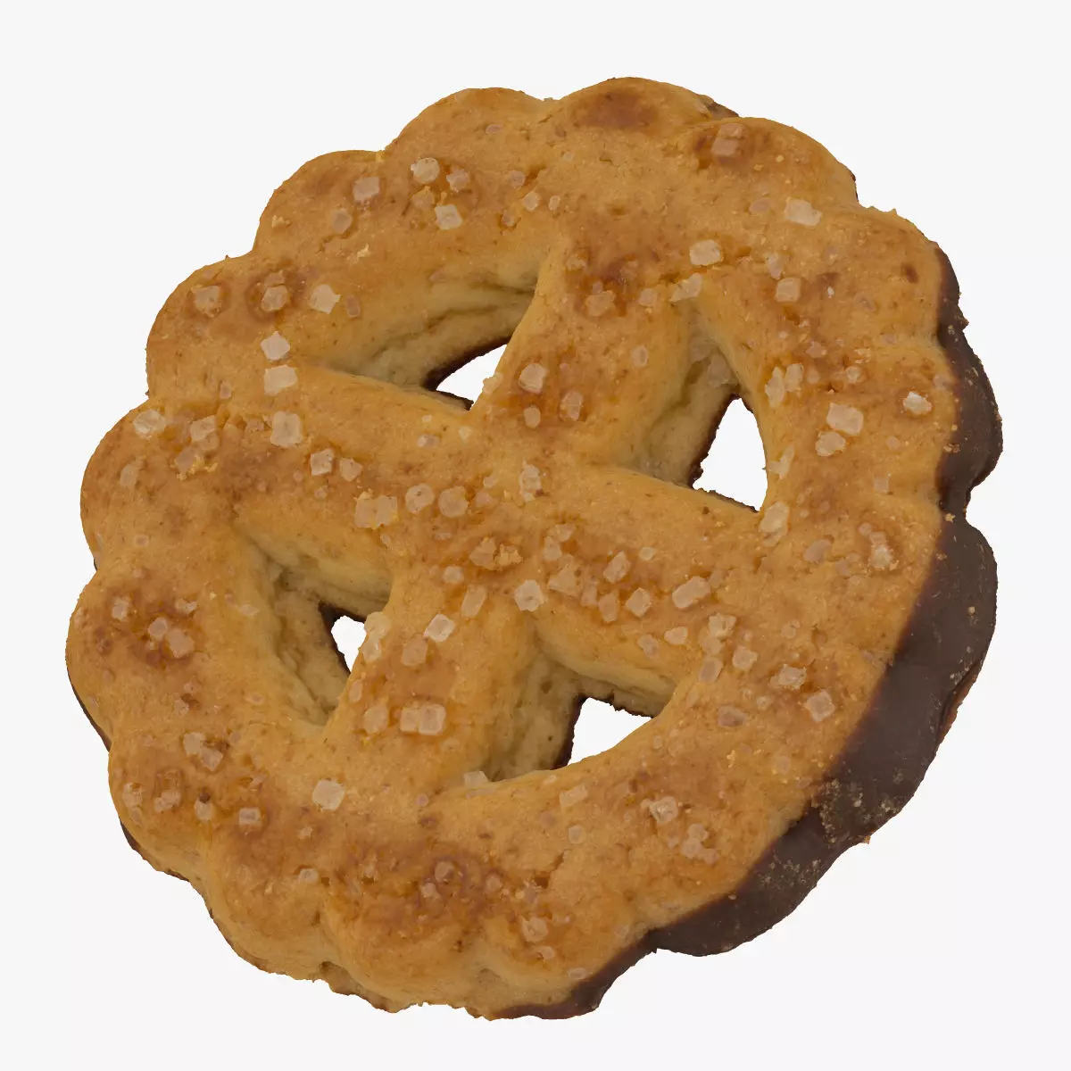 Cookie with Chocolate 02 RAW SCAN 3D model