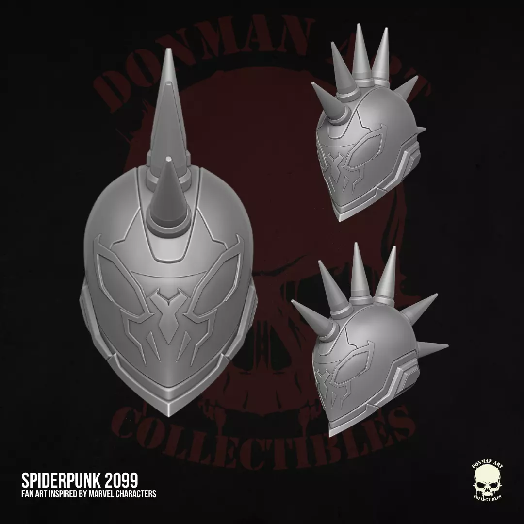 Spiderpunk 2099 Fan Art 3D Printable Files For Action Figures 3D print model