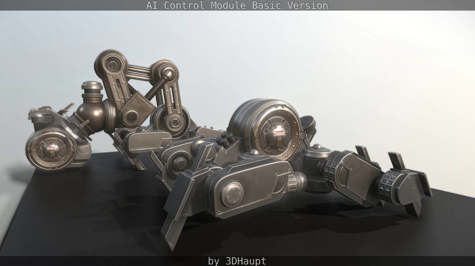 AI Control Module Basic Version Low-poly 3D model_95