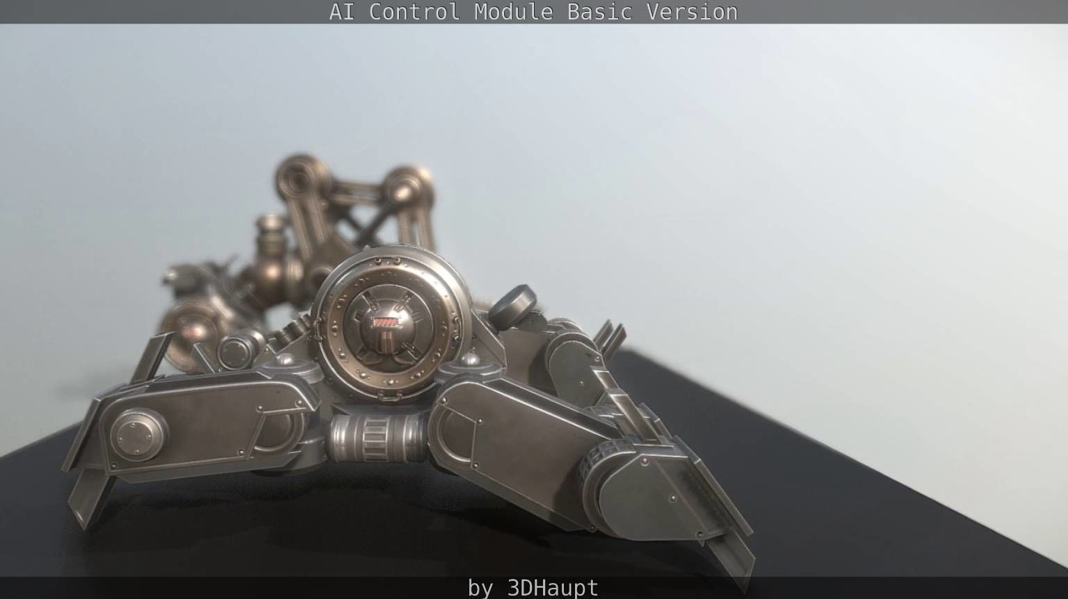 AI Control Module Basic Version Low-poly 3D model_88
