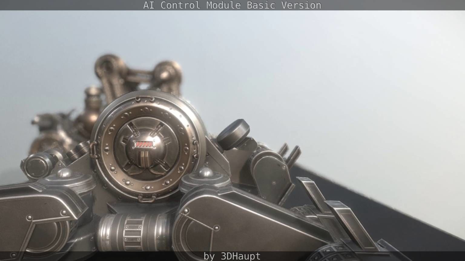 AI Control Module Basic Version Low-poly 3D model_86