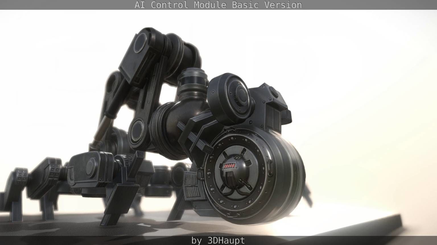 AI Control Module Basic Version Low-poly 3D model_80