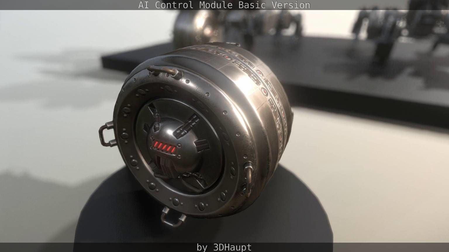 AI Control Module Basic Version Low-poly 3D model_50