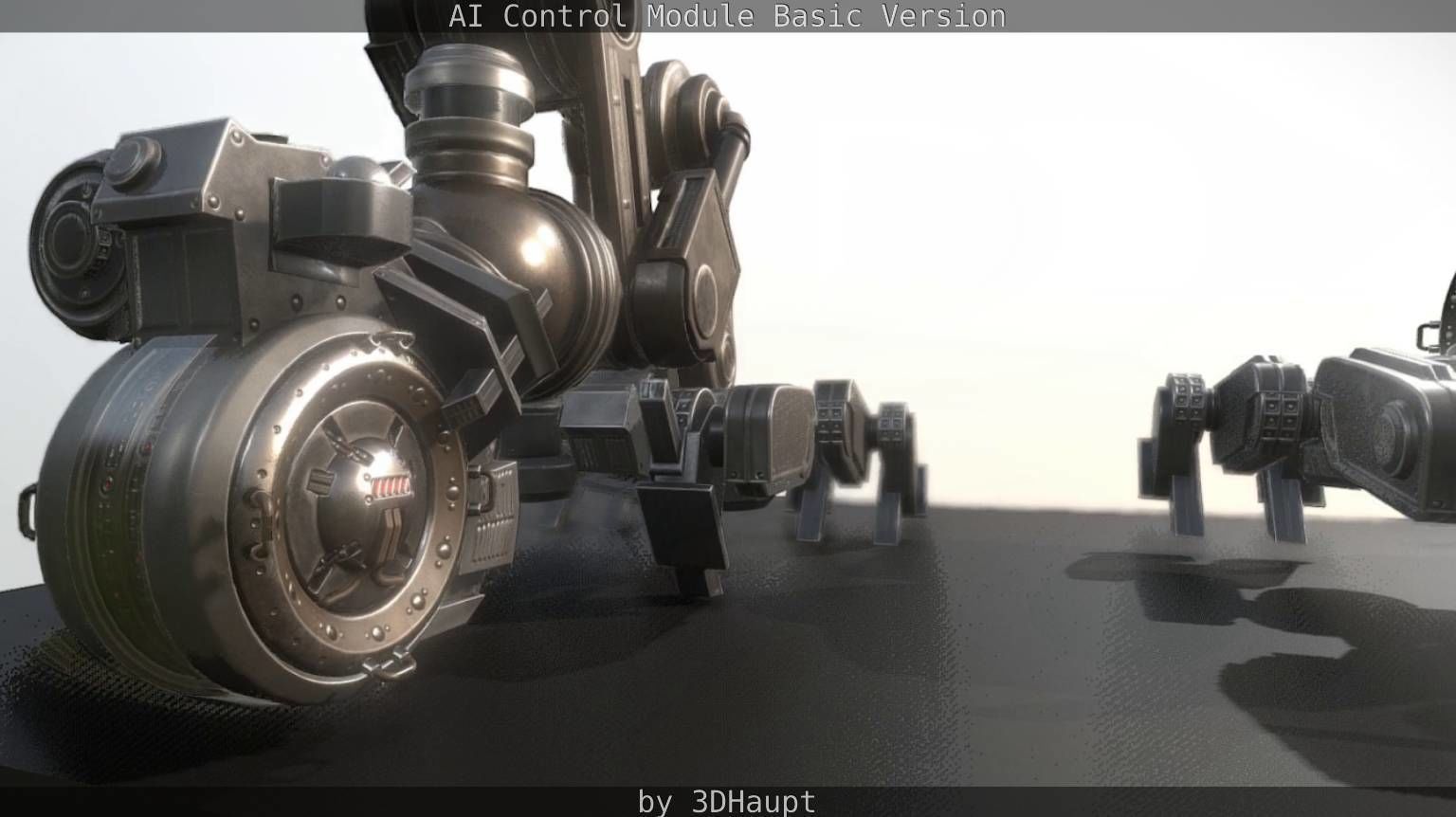 AI Control Module Basic Version Low-poly 3D model_74