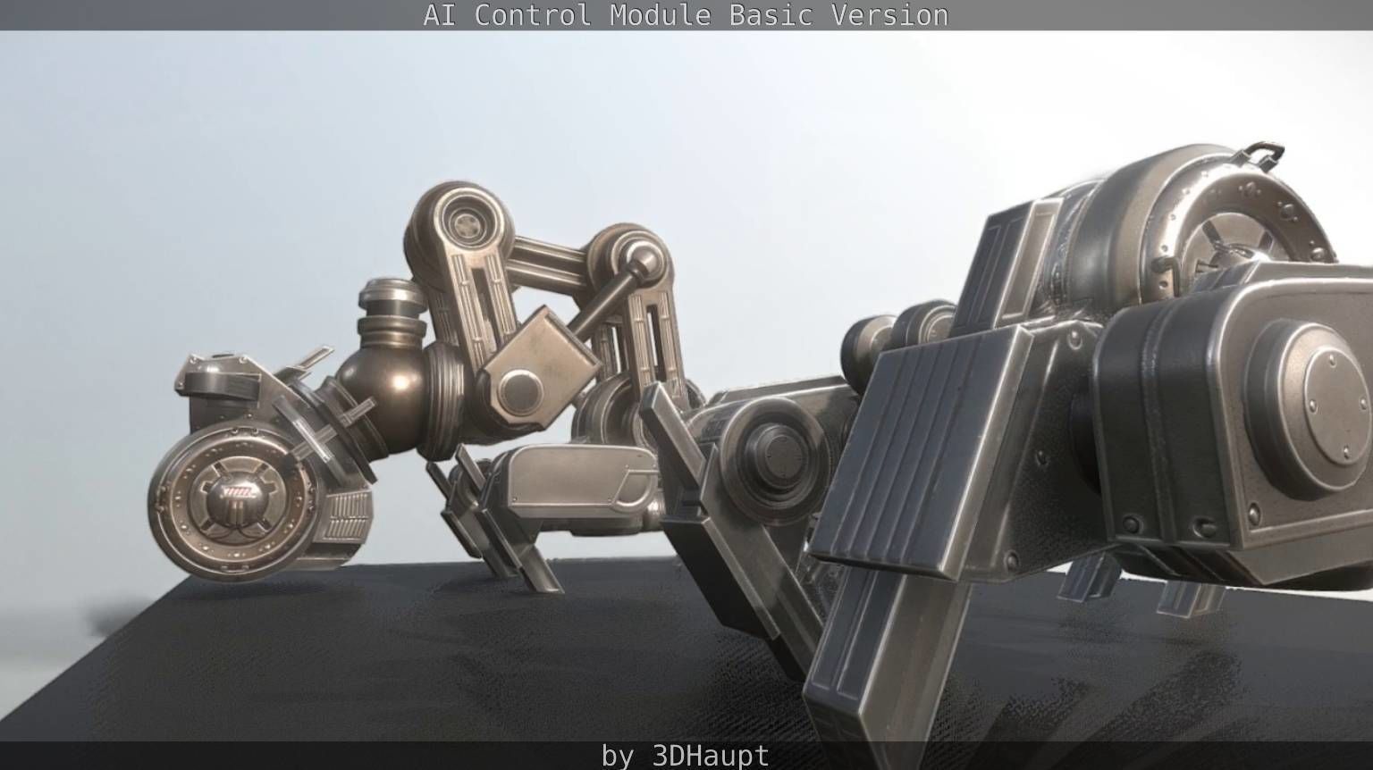 AI Control Module Basic Version Low-poly 3D model_84