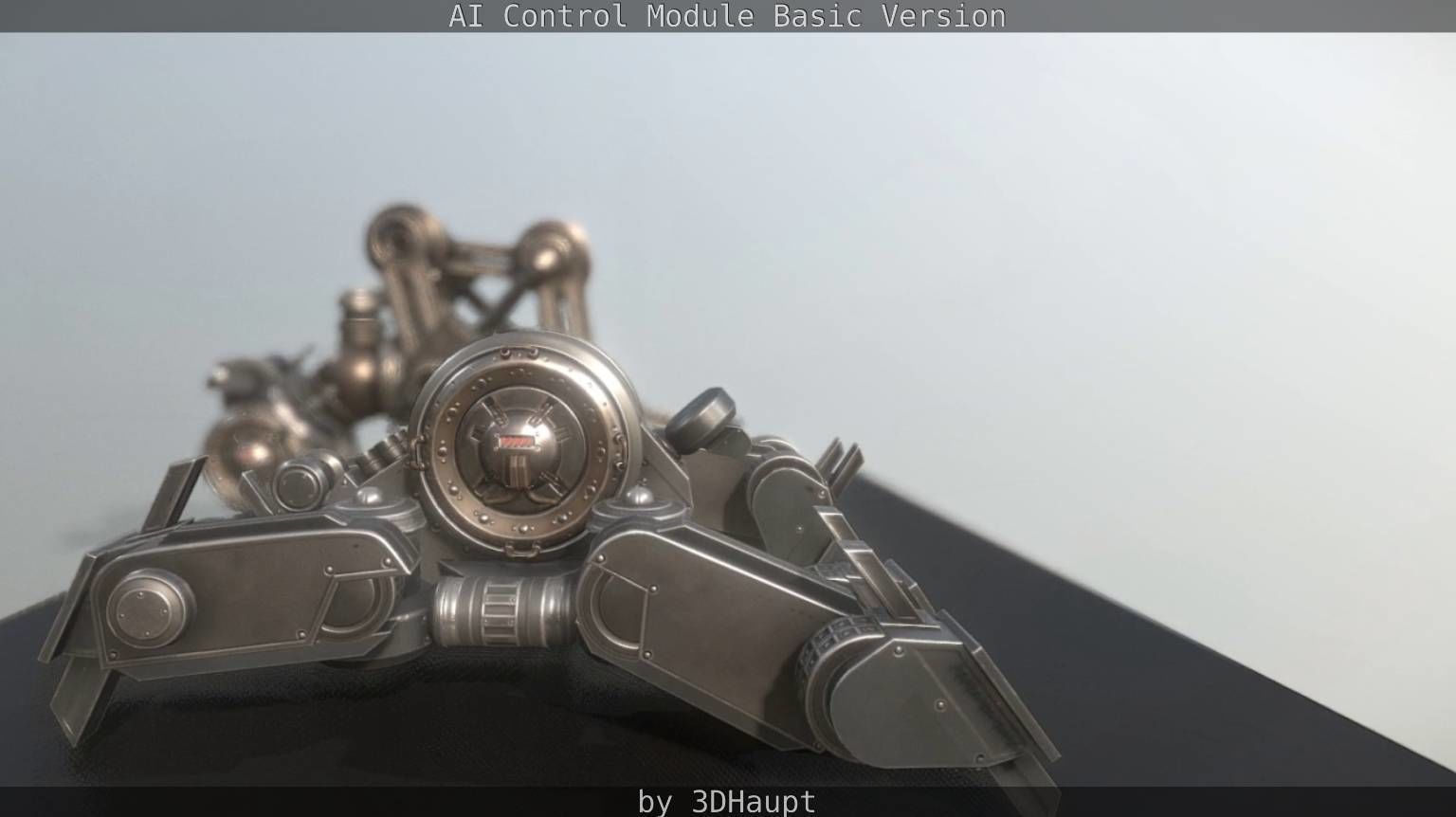 AI Control Module Basic Version Low-poly 3D model_87