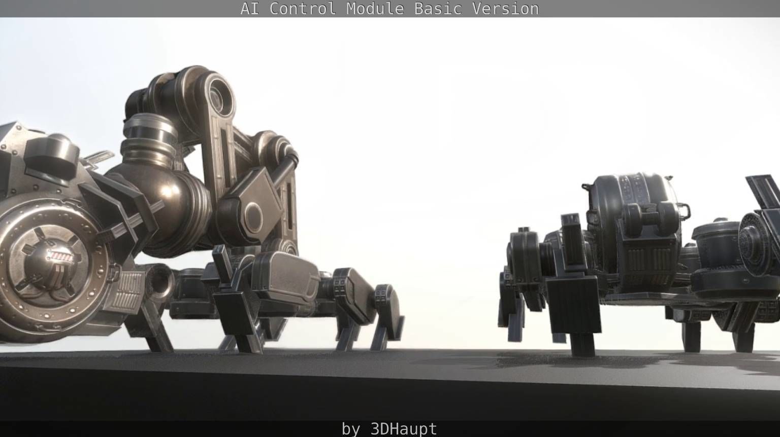 AI Control Module Basic Version Low-poly 3D model_83