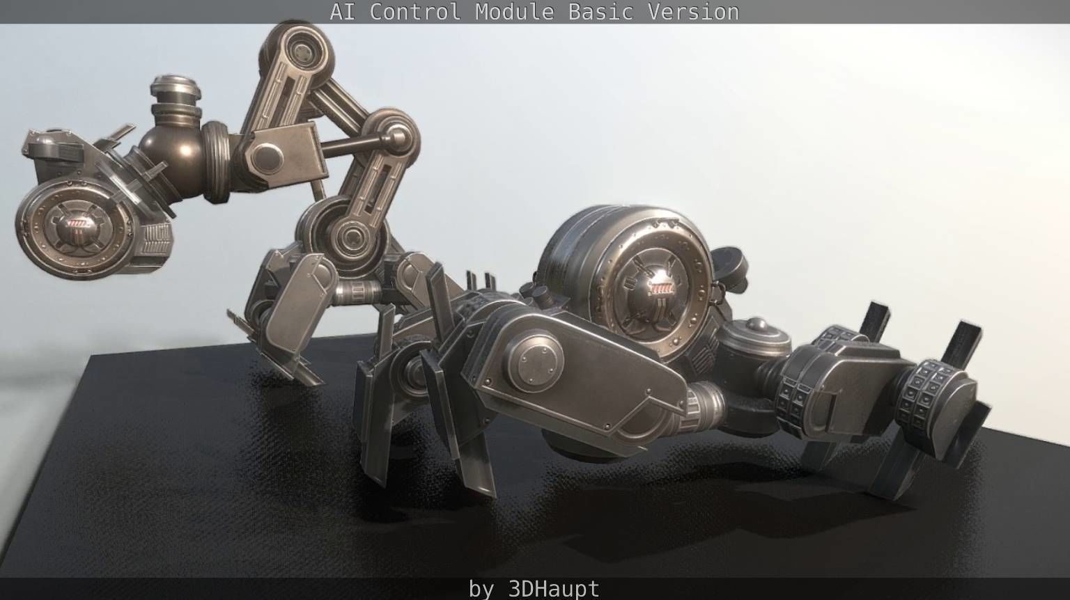 AI Control Module Basic Version Low-poly 3D model_98