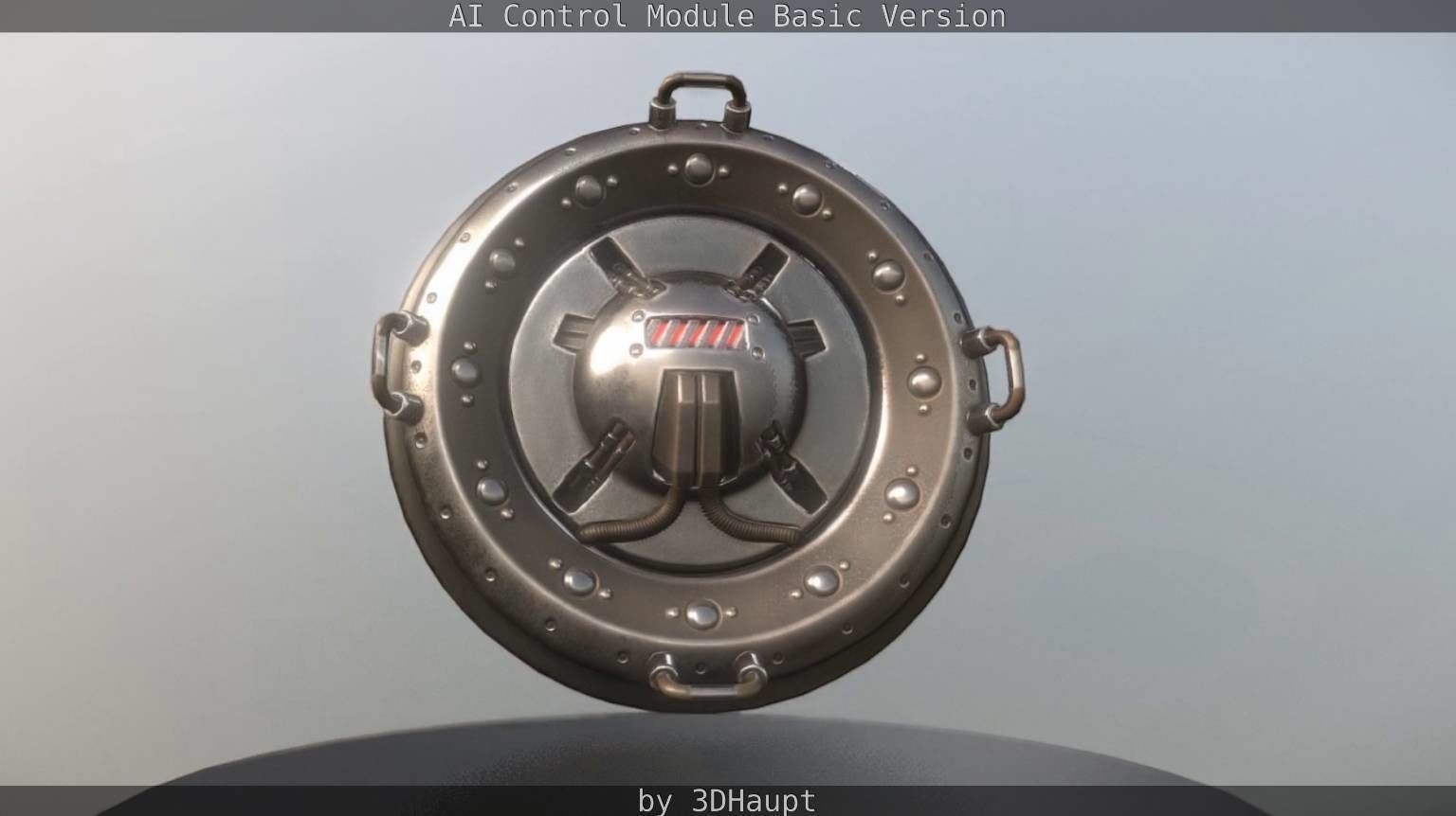 AI Control Module Basic Version Low-poly 3D model_42