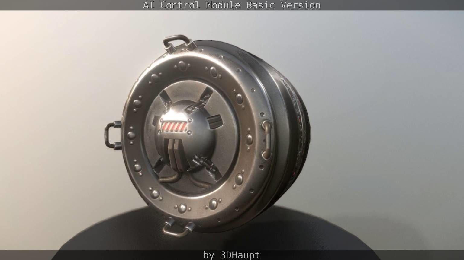 AI Control Module Basic Version Low-poly 3D model_41